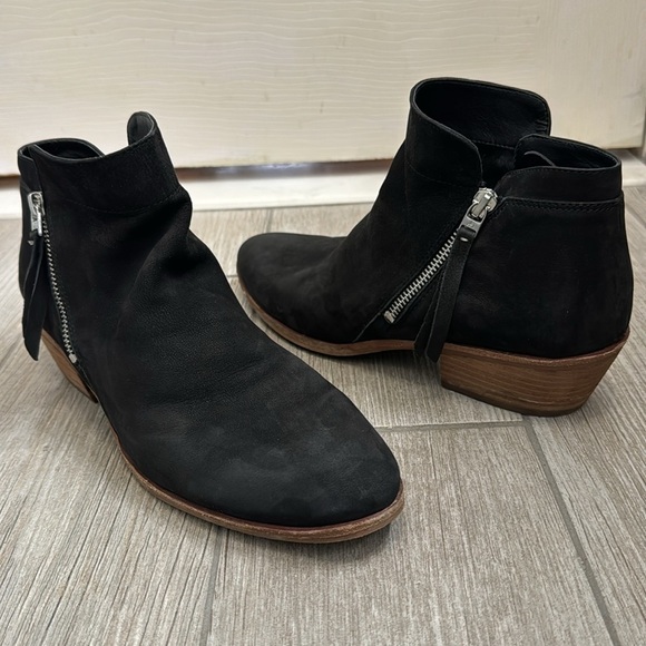 Sam Edelman Packer Black Suede Boots Booties Size 10 - Picture 3 of 14